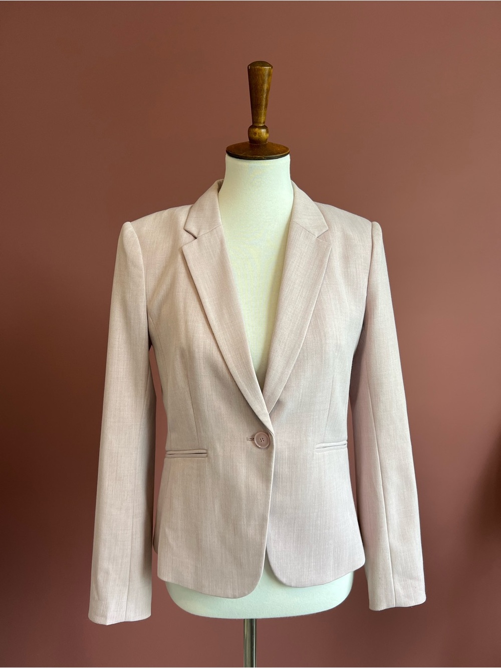 Blush Pink Tailored Blazer Size 6